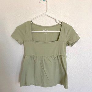 Hollister Short-Sleeve Flare Top
